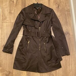 Bebe brown trench coat size S